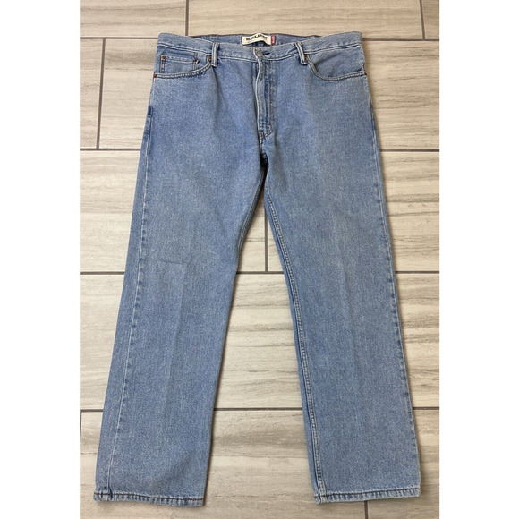 Levi's 505 Jeans Men's 40X32 Stonewash Blue Regular Fit Straight Leg Vintage - Picture 1 of 6